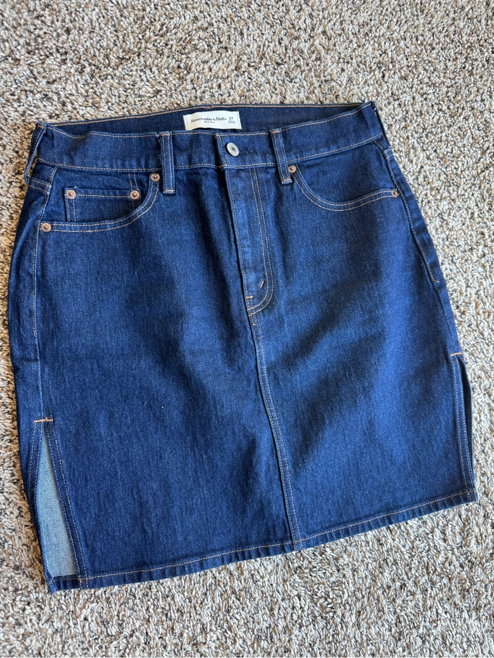 Abercrombie & Fitch Indigo Denim Mini Skirt